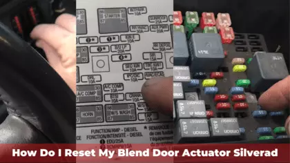 chevy blend door actuator reset